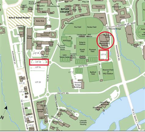 princeton university parking map